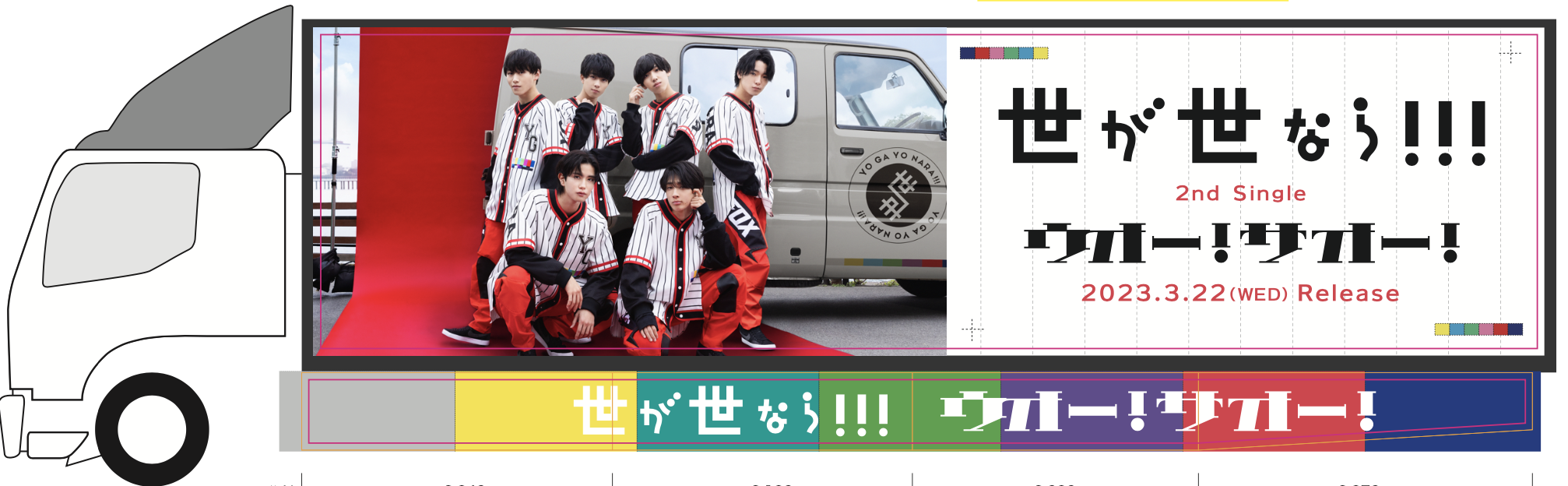 【BIG NEWS】3/19(日)-3/25(土)の1週間、2nd Single「ウオー！サオー！」宣伝トラックの走行が決定！